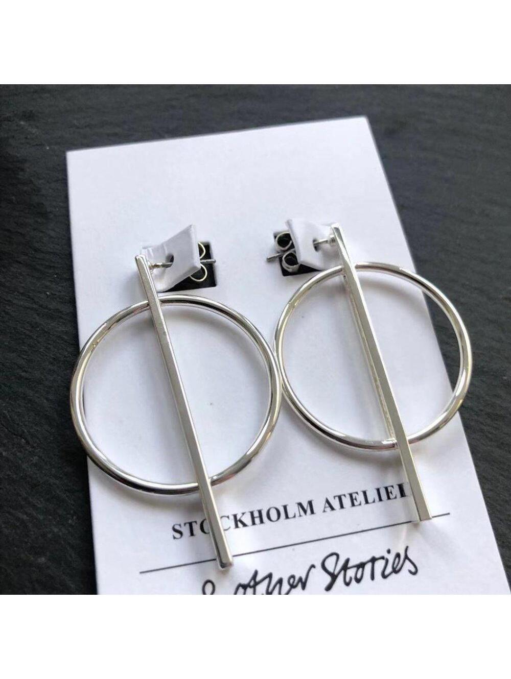 & Other Stories Geometric Shapes Earrings Silver